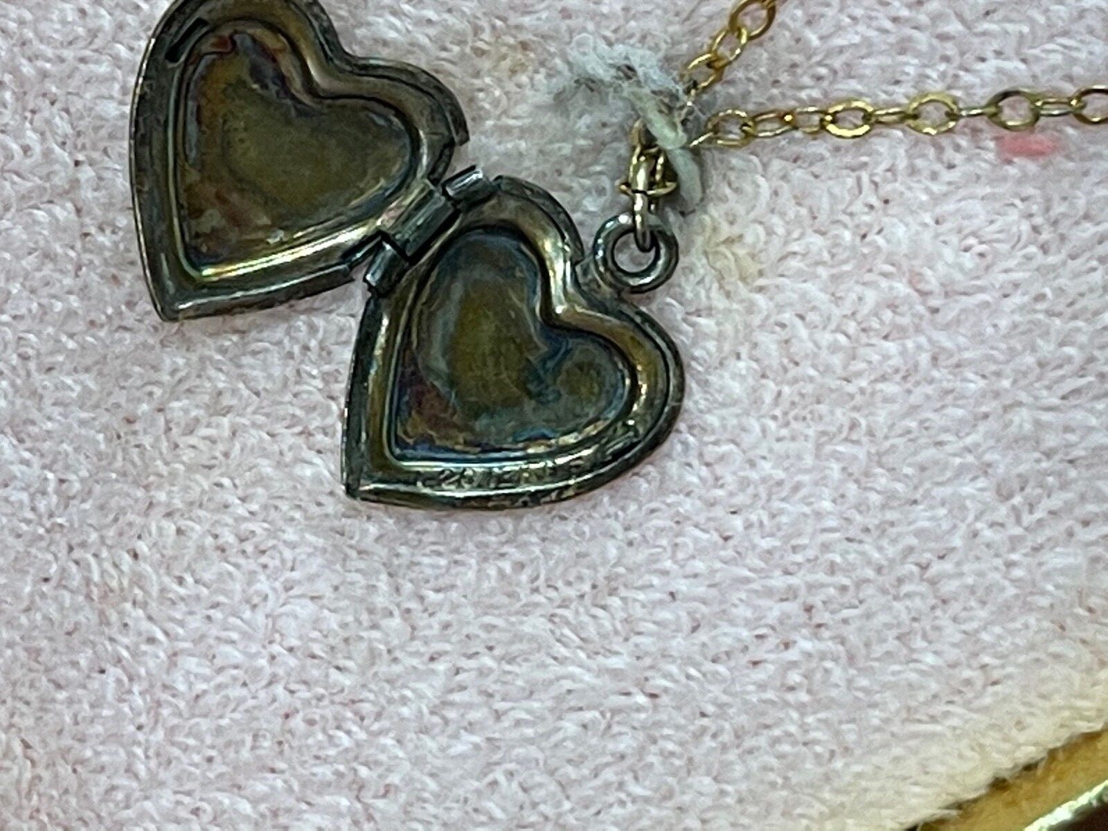Vintage 12k Gold Filled Heart Form Locket Pendant Necklace in Coro Tots Box