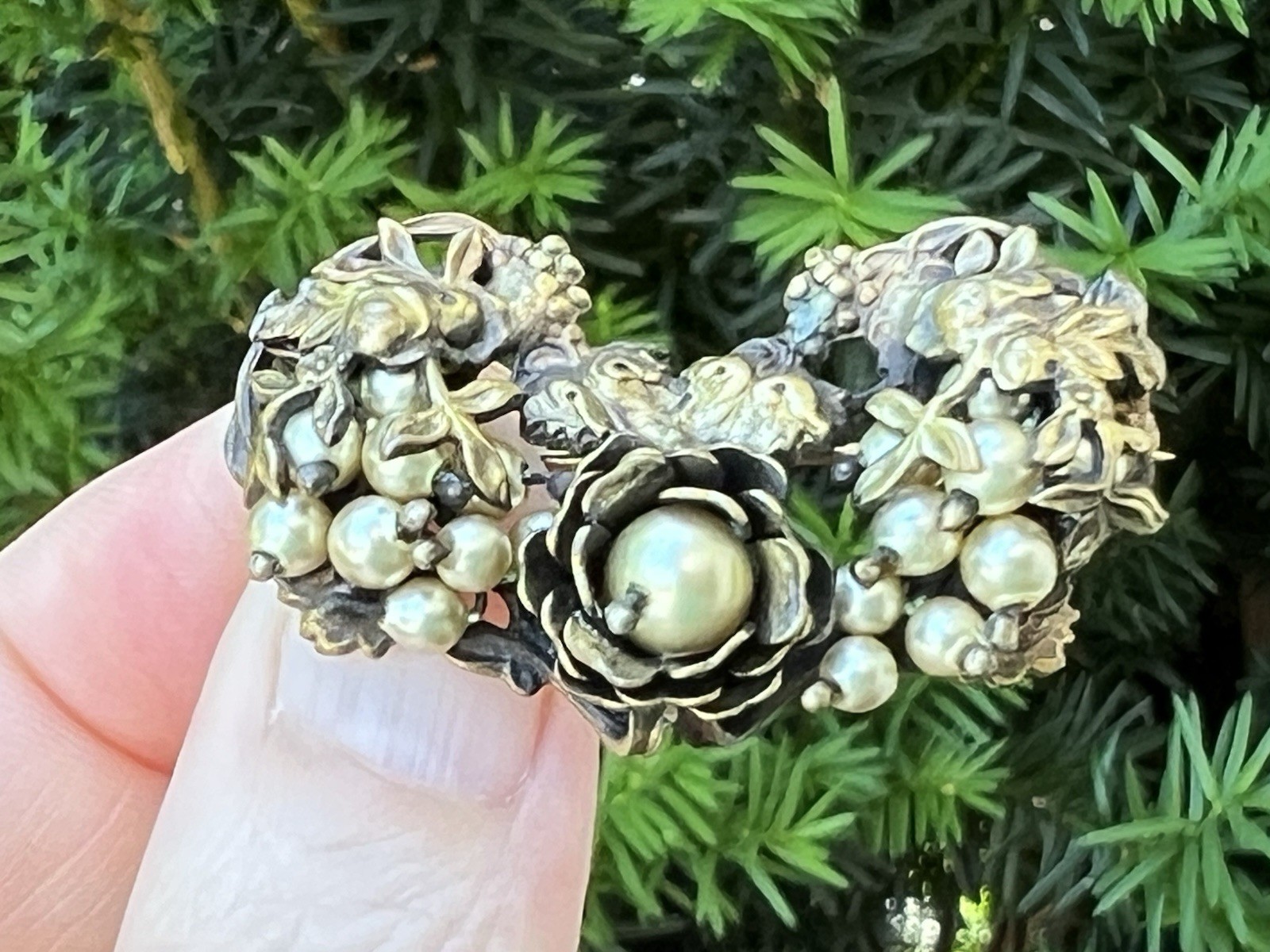 Vintage Gold Black Jewelry Lot —Damascene, Trifari, Sarah Coventry, Monet, More