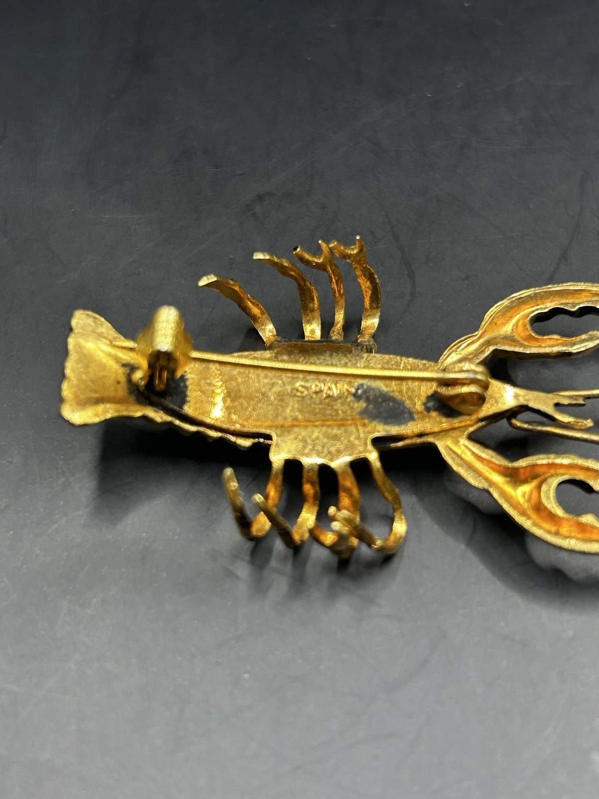 Spain Lobster Brooch Vintage Pin Jewelry From Spain