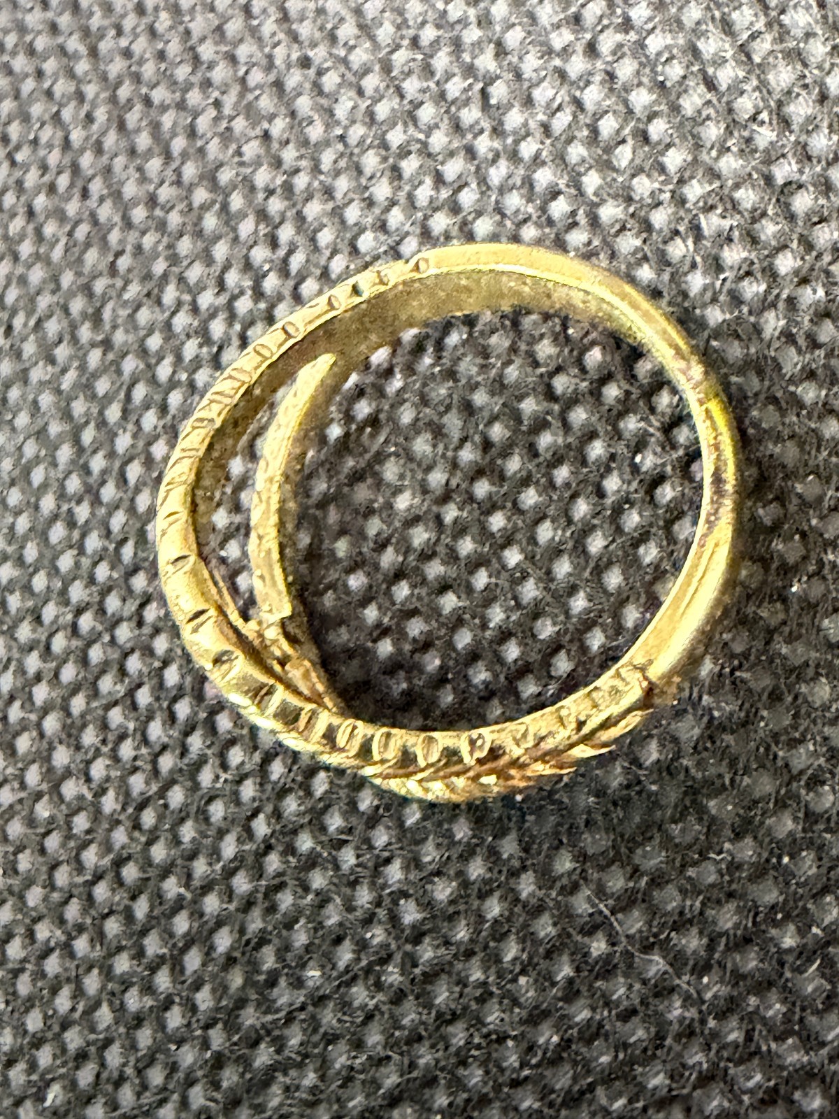 Vintage Gold Plated Monogram Signet “B” Ring Size 6 New Old Stock!