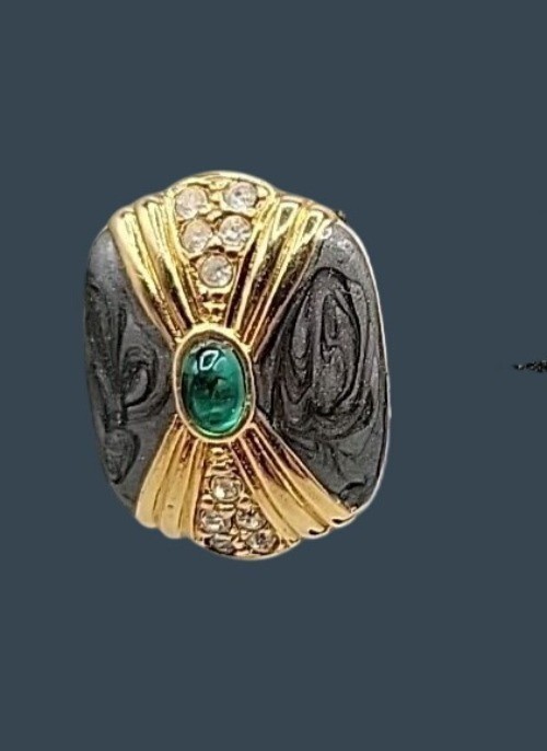 Vtg Kenneth Lane for Avon Duchess of Windsor Panther Collection Post Earrings