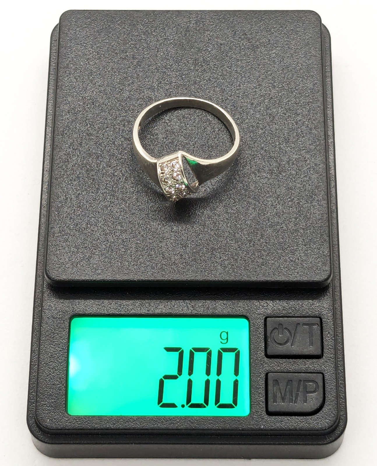 Vintage Elegant RING Silver 925 with Chic Bright Inserts -size: 8US (18mm) | #47