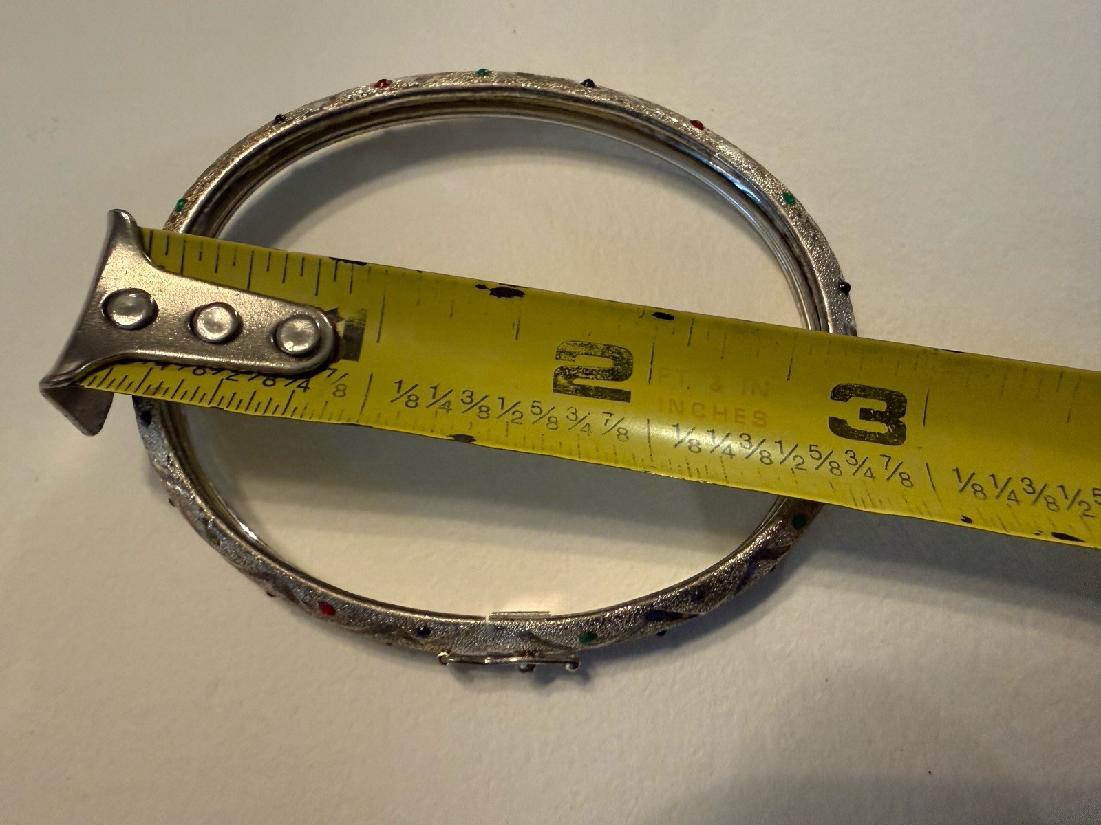VINTAGE STUNNING STERLING SILVER BANGLE BRACELET ~ 925