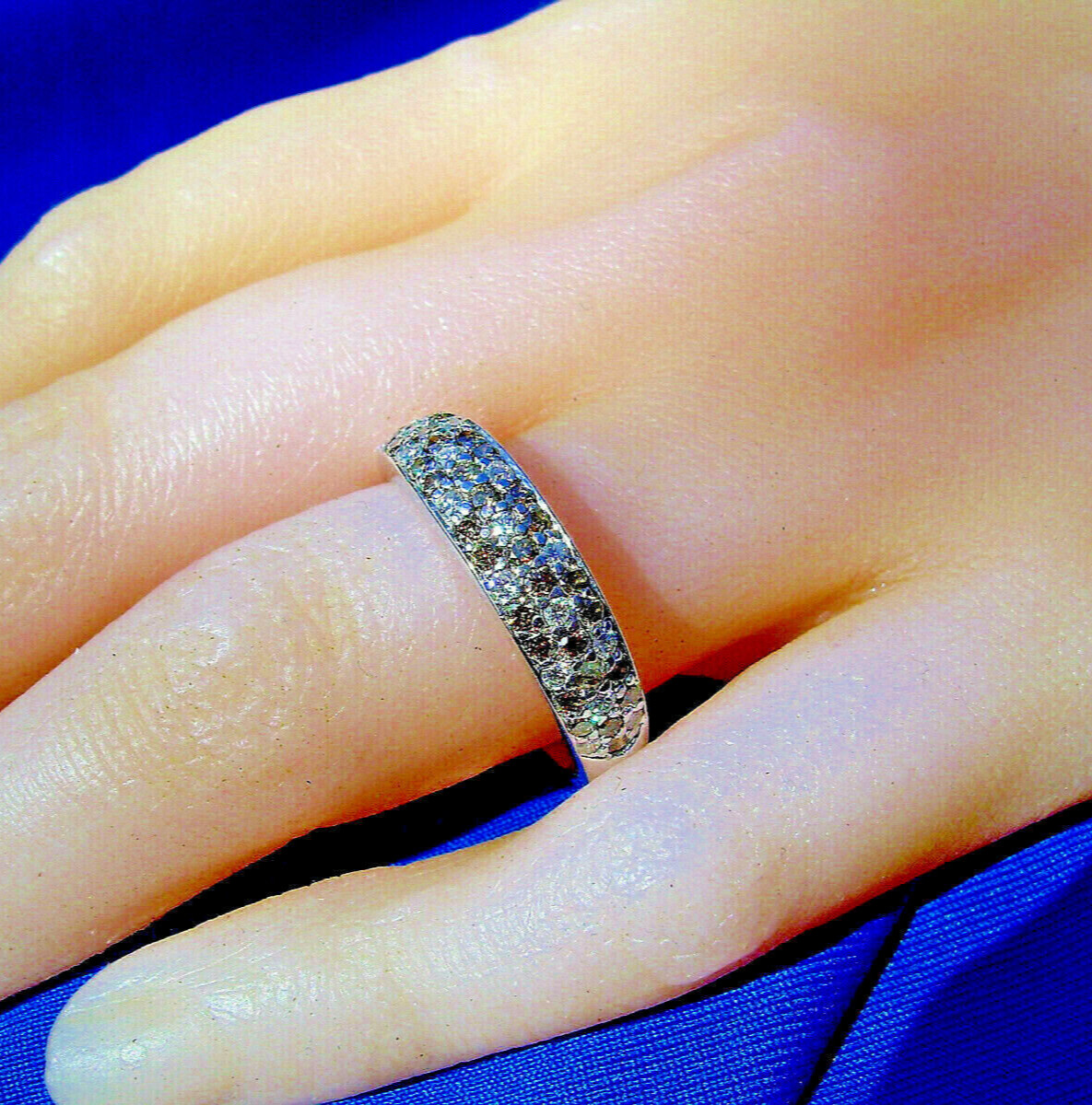 ORIGINAL Le Vian EARTH MINED DIAMOND 14K GOLD Wedding Band Anniversary Ring S 9