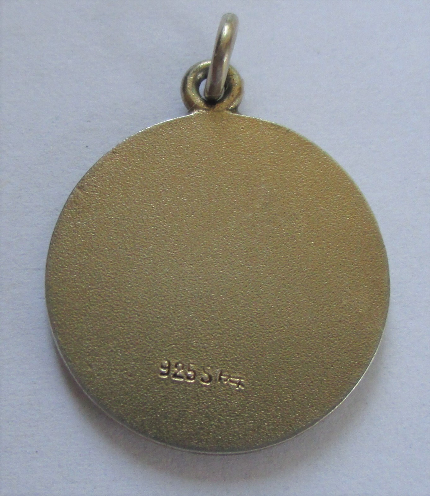 ANTIQUE STERLING SILVER GUILLOCHE ENAMEL ROSE DAVID ANDERSEN CHARM PENDANT