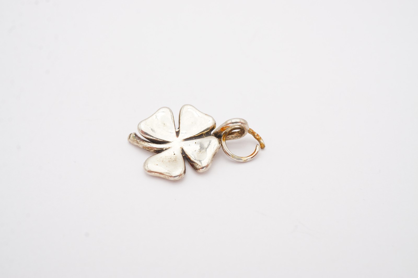 Vintage Sterling Silver 925 Four Leaf Clover Charm