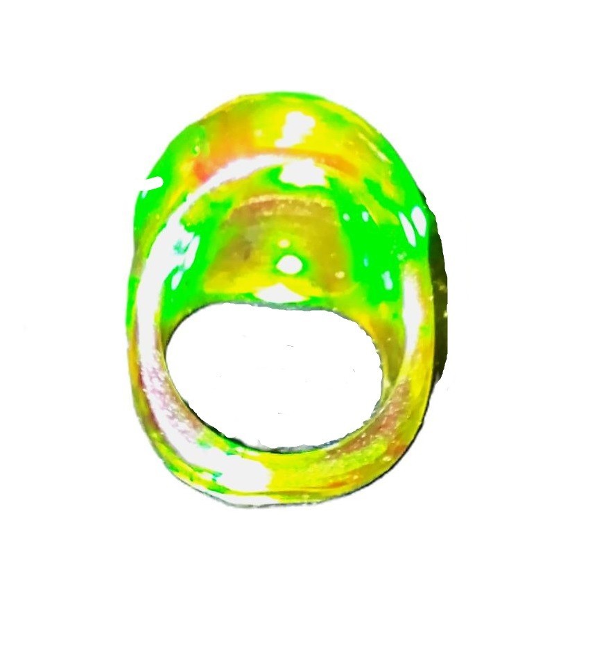 vintage 1960’s Green Lucite Bubble Dome Ring size 8.5