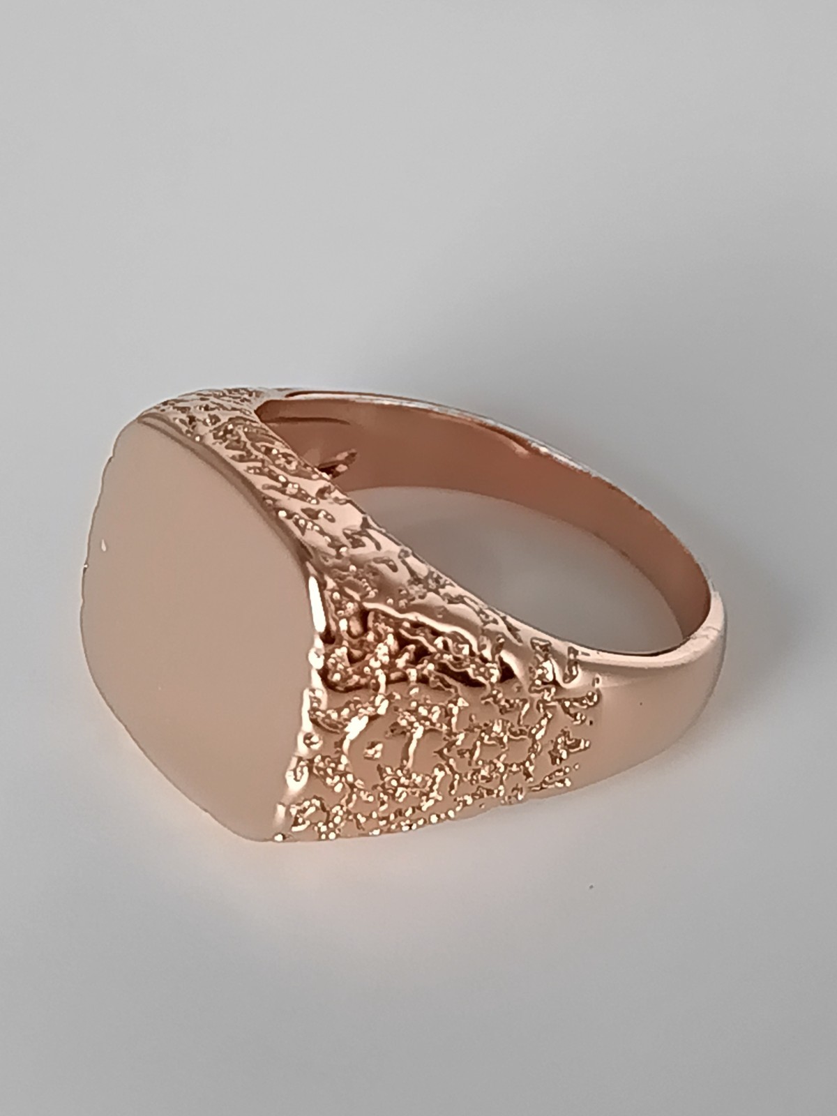 Vintage 1990-s 14 Ct Rolled Gold Solid Ring Size UK V 1/2 US 11- Hallmarked!!