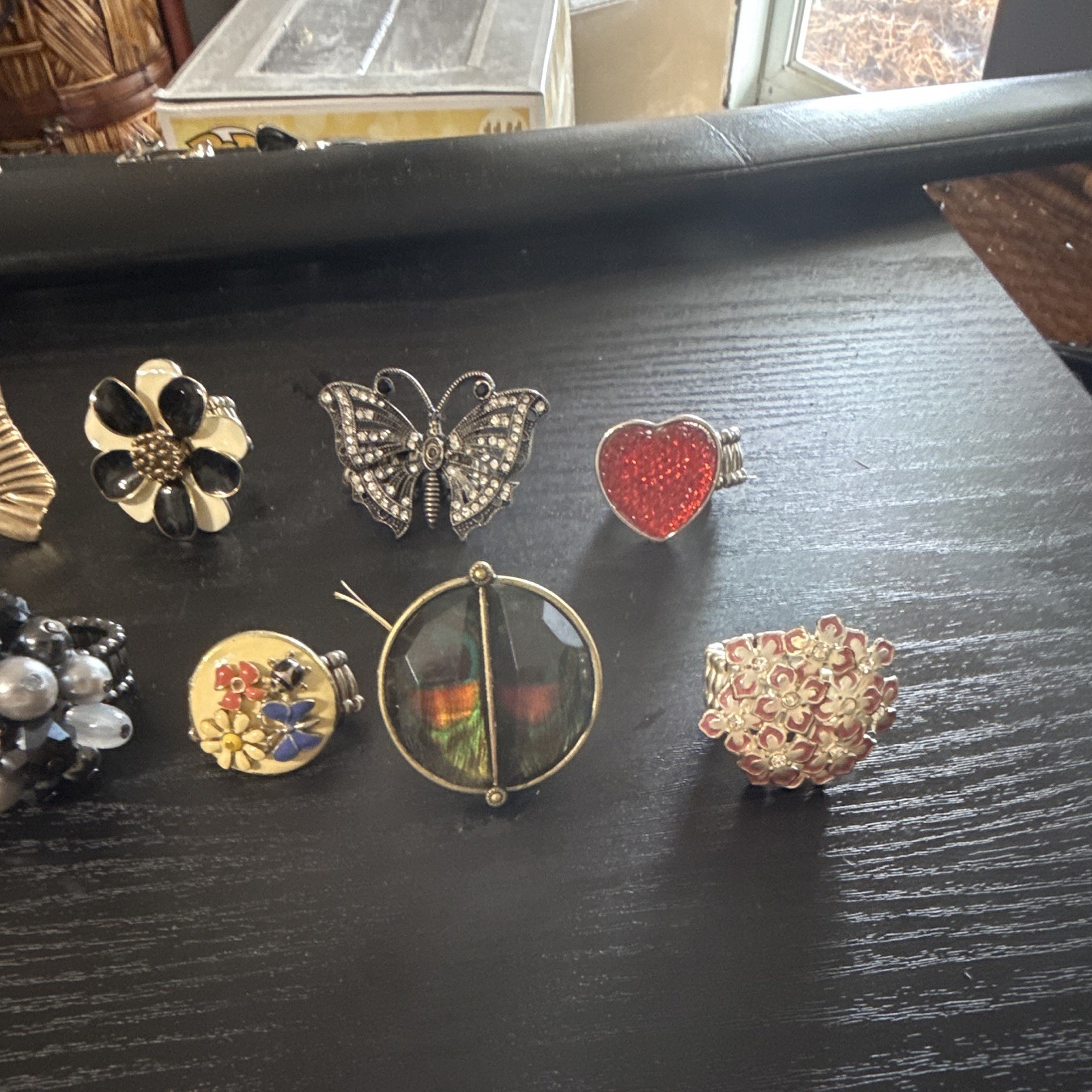 Women’s Fashion Rhinestone Stretch Ring Mixed Lot