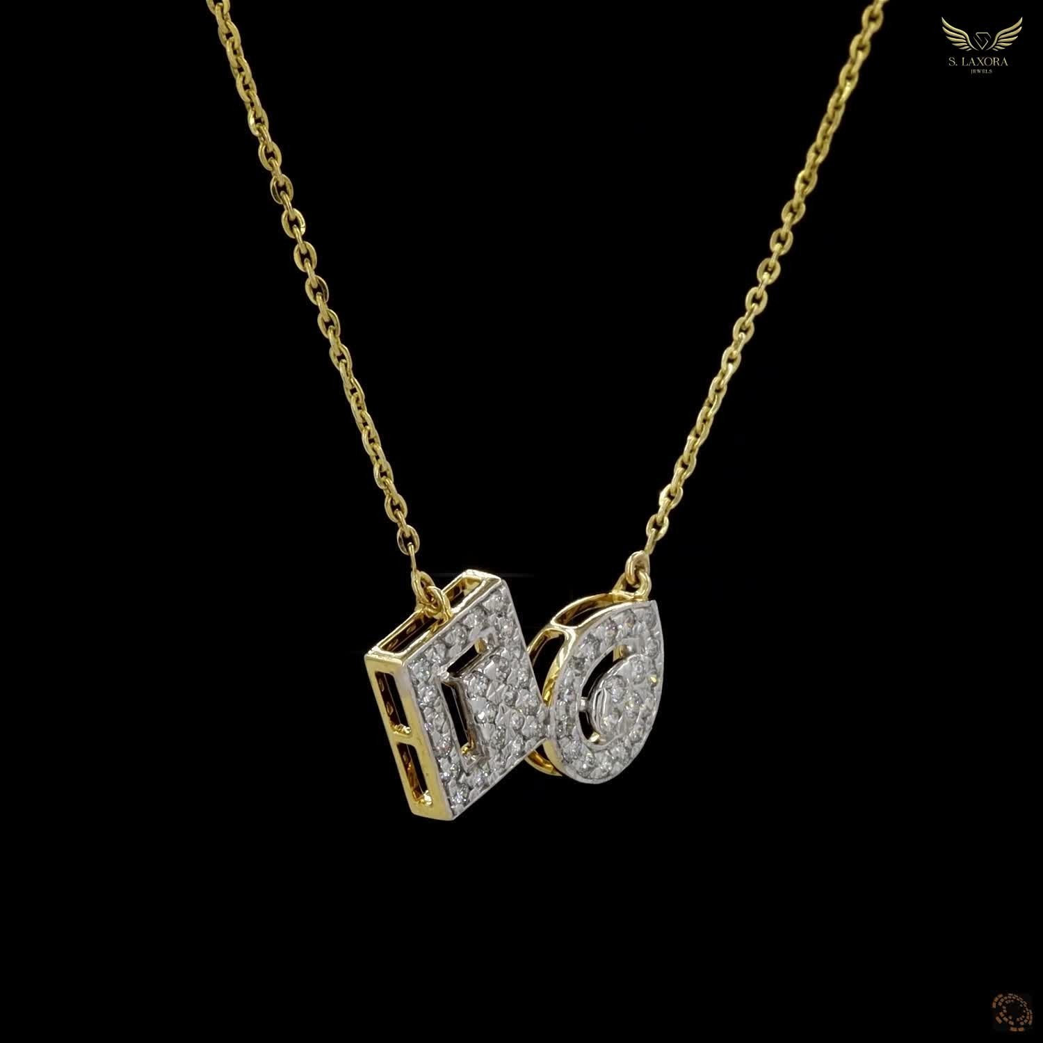 Lab Created Diamond 0.55ct Pendant Necklace Yellow Gold Plated Gift