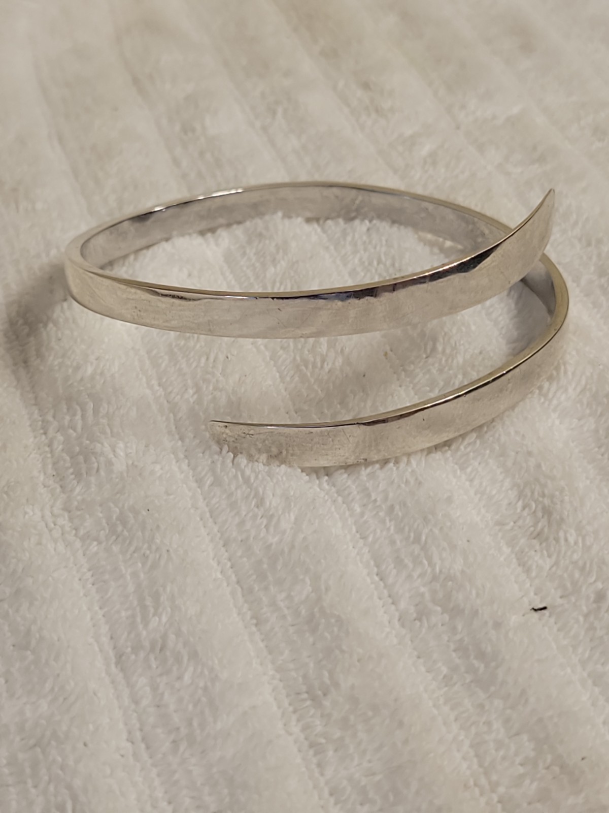 Rare Storck Sterling 925 Silver Modernist By Pass Bracelet/Arm Band 12* 36.6g