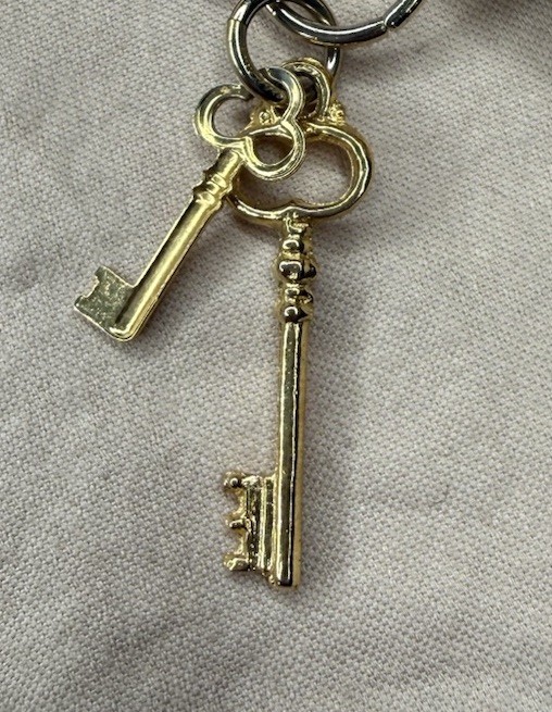 Vintage Multiple Charm Gold Tone Pendant With Some Wear On Gold Tone