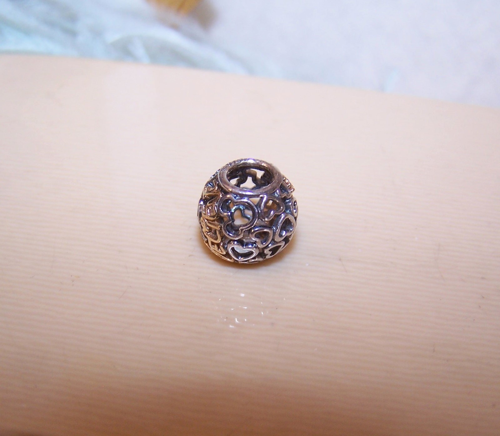 PANDORA Sterling Silver Yellow Gold Disney Believe Bead Charm #791436