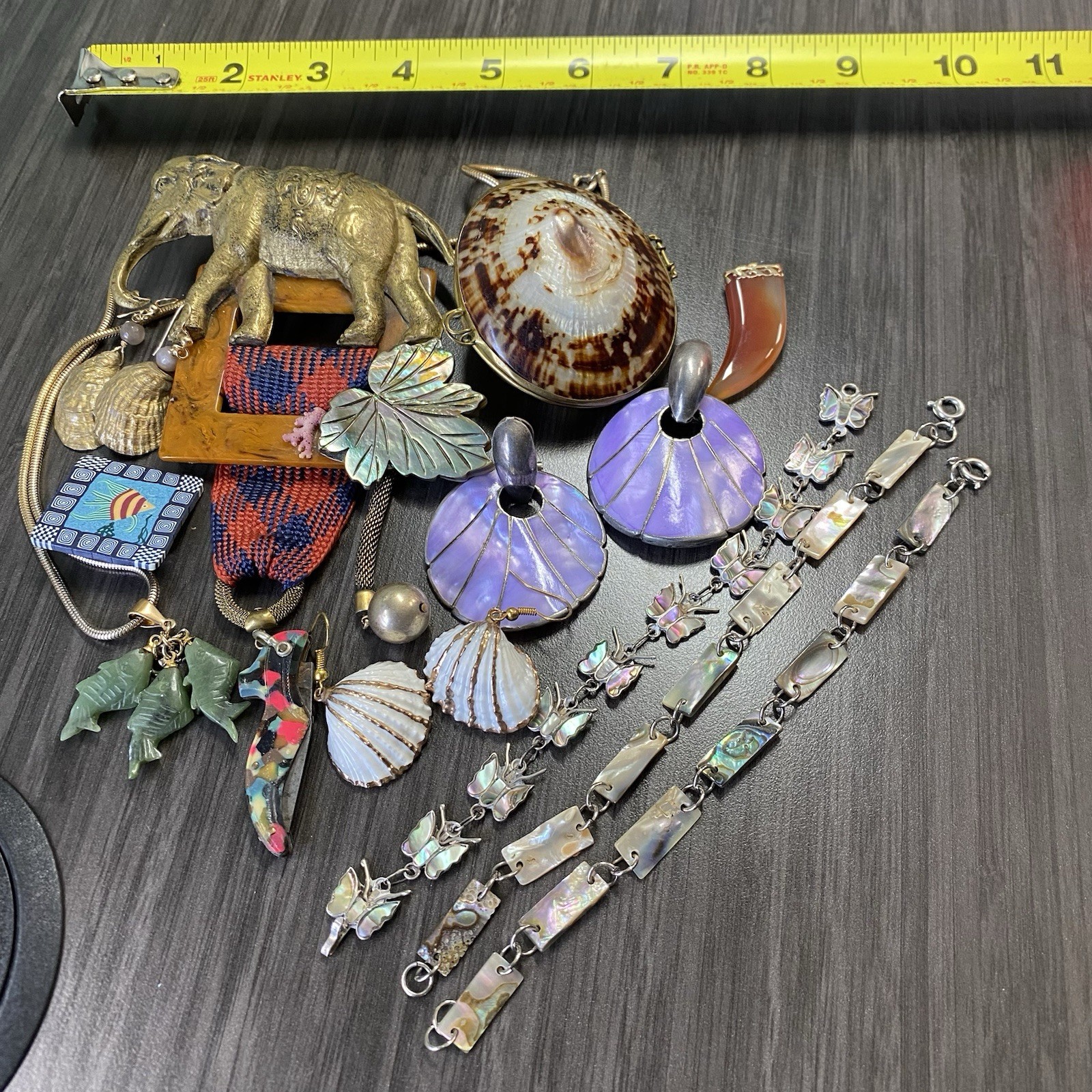 Vtg Animal Jewelry Lot – Animal Gemstone Lot – Unsigned Vintage Pieces