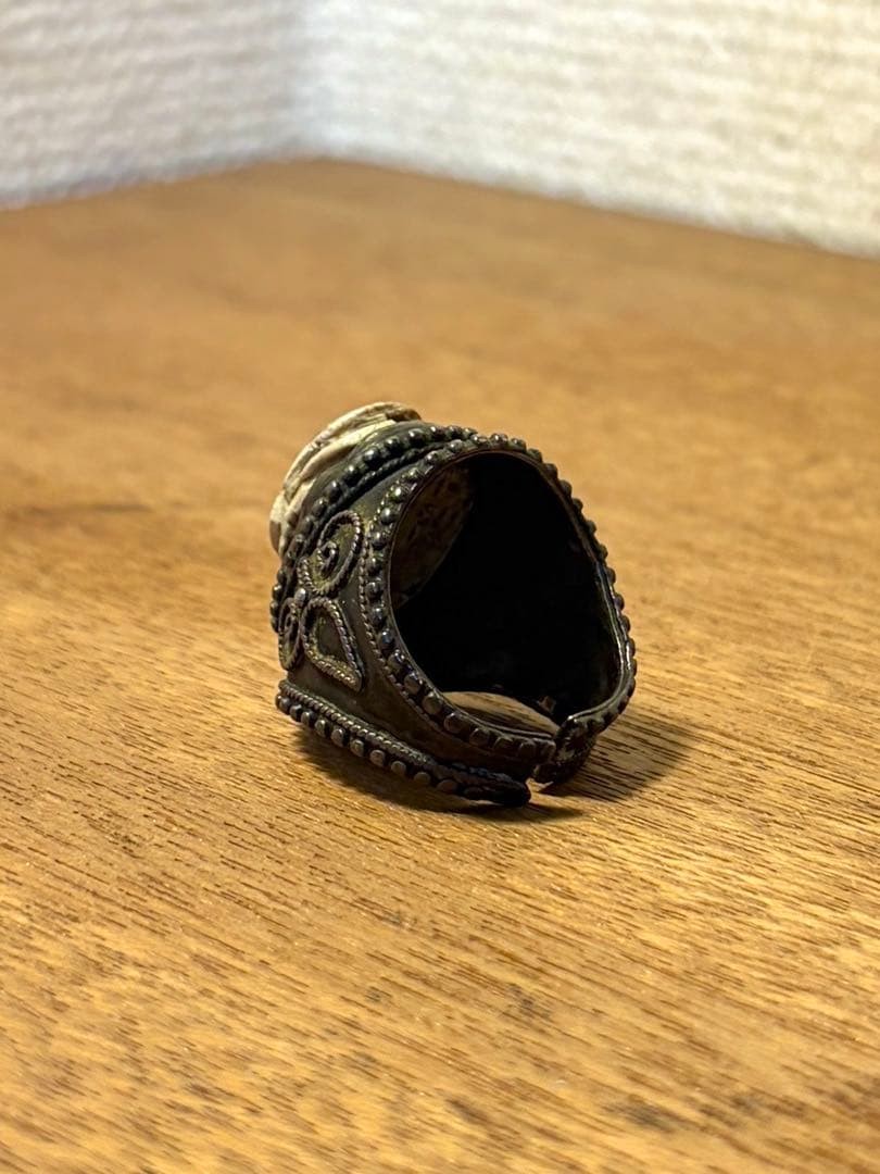 Ancient Egypt Scarab Ring Vintage Sculpture Jewelry Unspecified Material