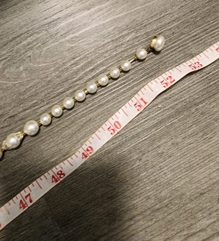 Super Long Japan Beaded Faux Pearl Necklace 53″ Vintage