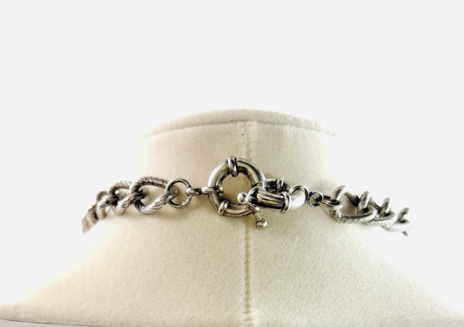 Vintage Signed Premier Designs Goldtone Silvertone Reversible￼Necklace/Enhancer