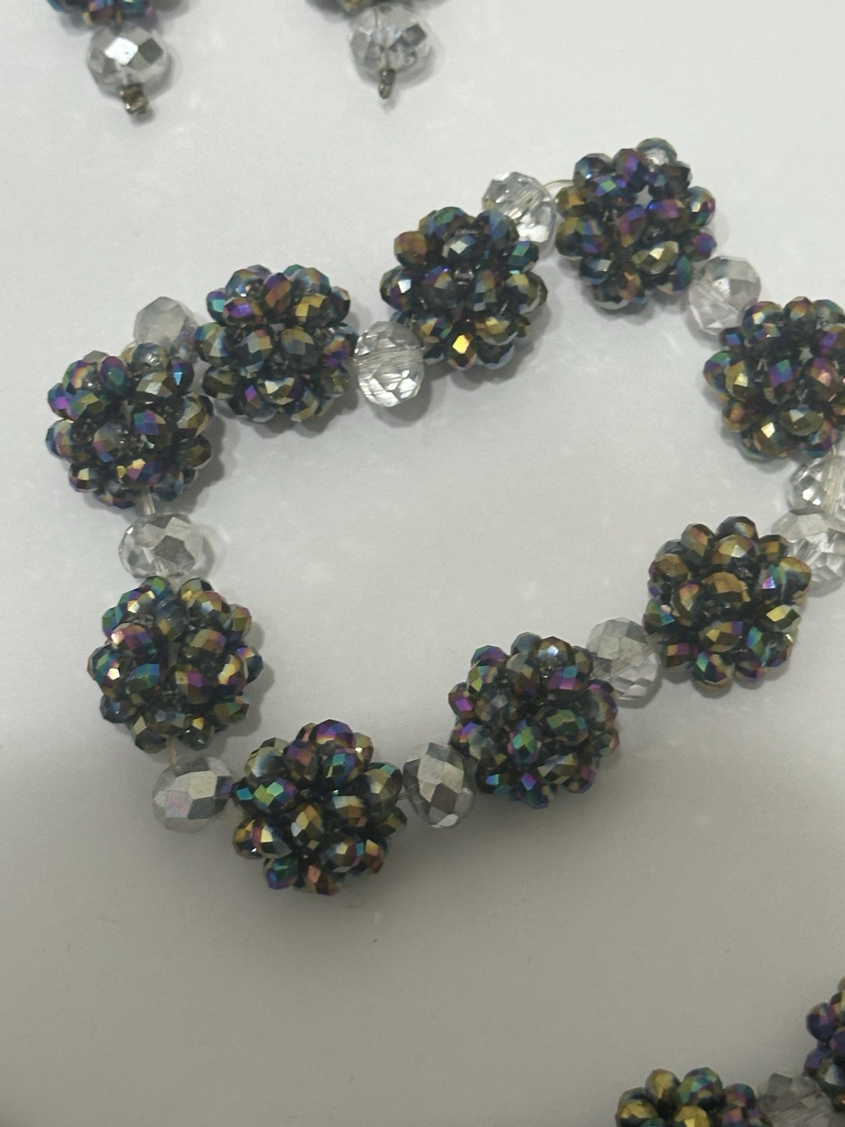 Boho Jewelry, 4 Pieces Beautiful Multicolored Sparkling Beads- 17″ Long