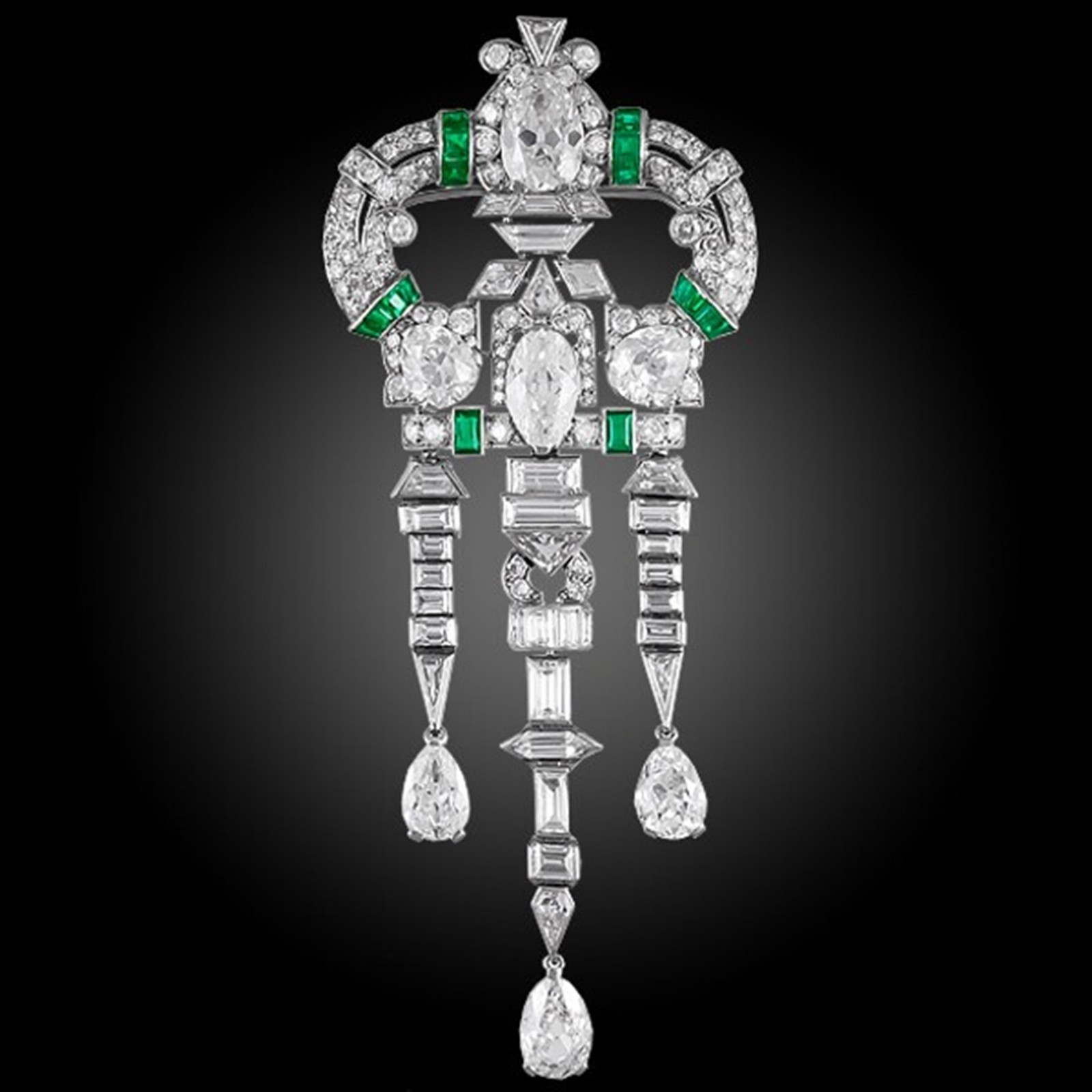 925 Silver Victorian Edwardian Wedding Antique Brooch Multi Shape For CZ Stone