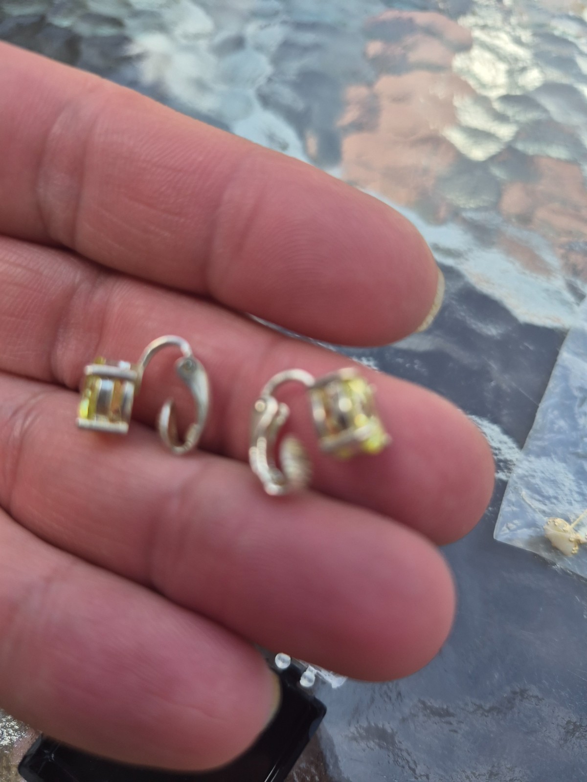 vintage sterling earrings and other pair we cant make out. Estate cleanout