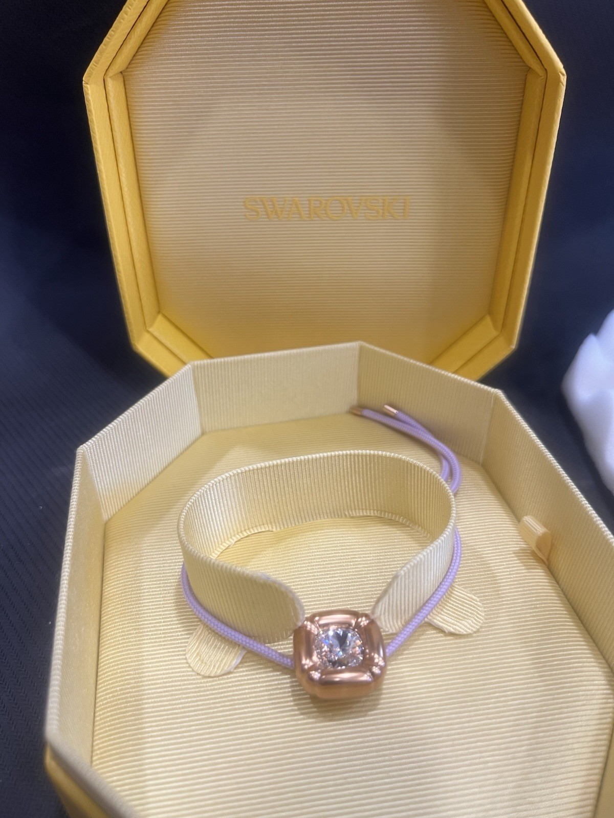Swarovski Dulcis Women’s Purple Crystal Rose Gold-tone Bracelet 5622377