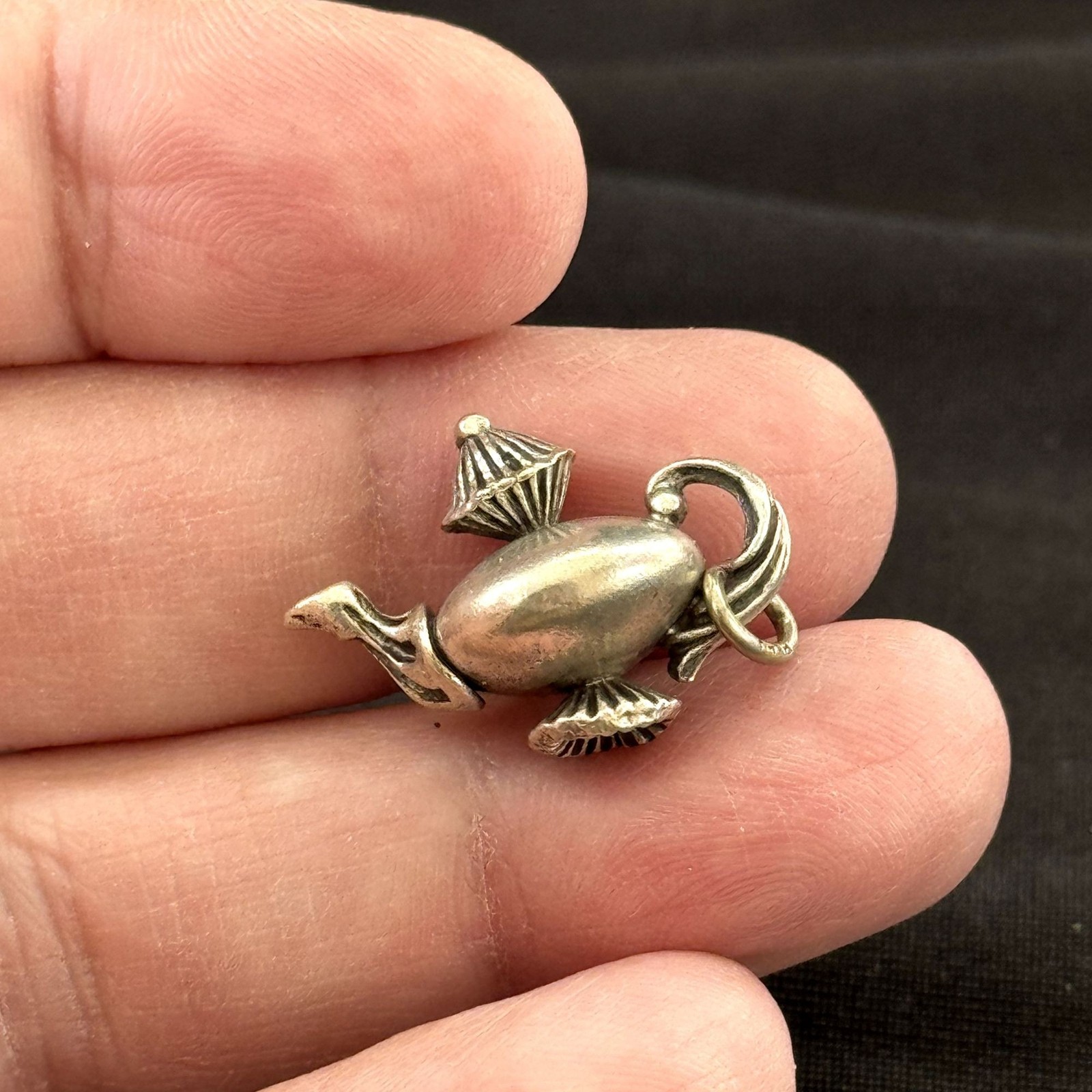Traditional Dangle Teapot Charm Vintage Beau 925 Sterling Silver .75” Length