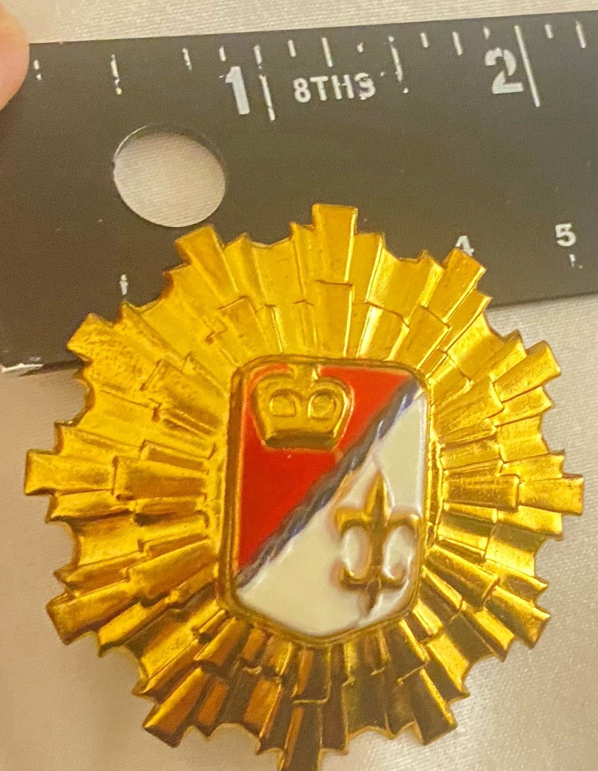 Vintage Heraldic Crest 1940s or WWII Era