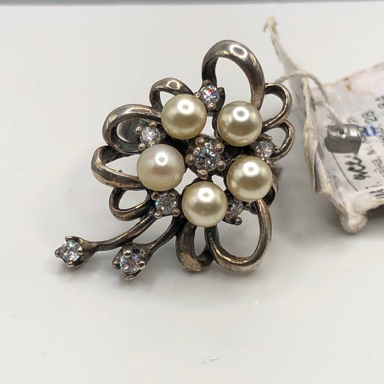 Solid Silver 925 Ring Pearl Women’s Jewelry