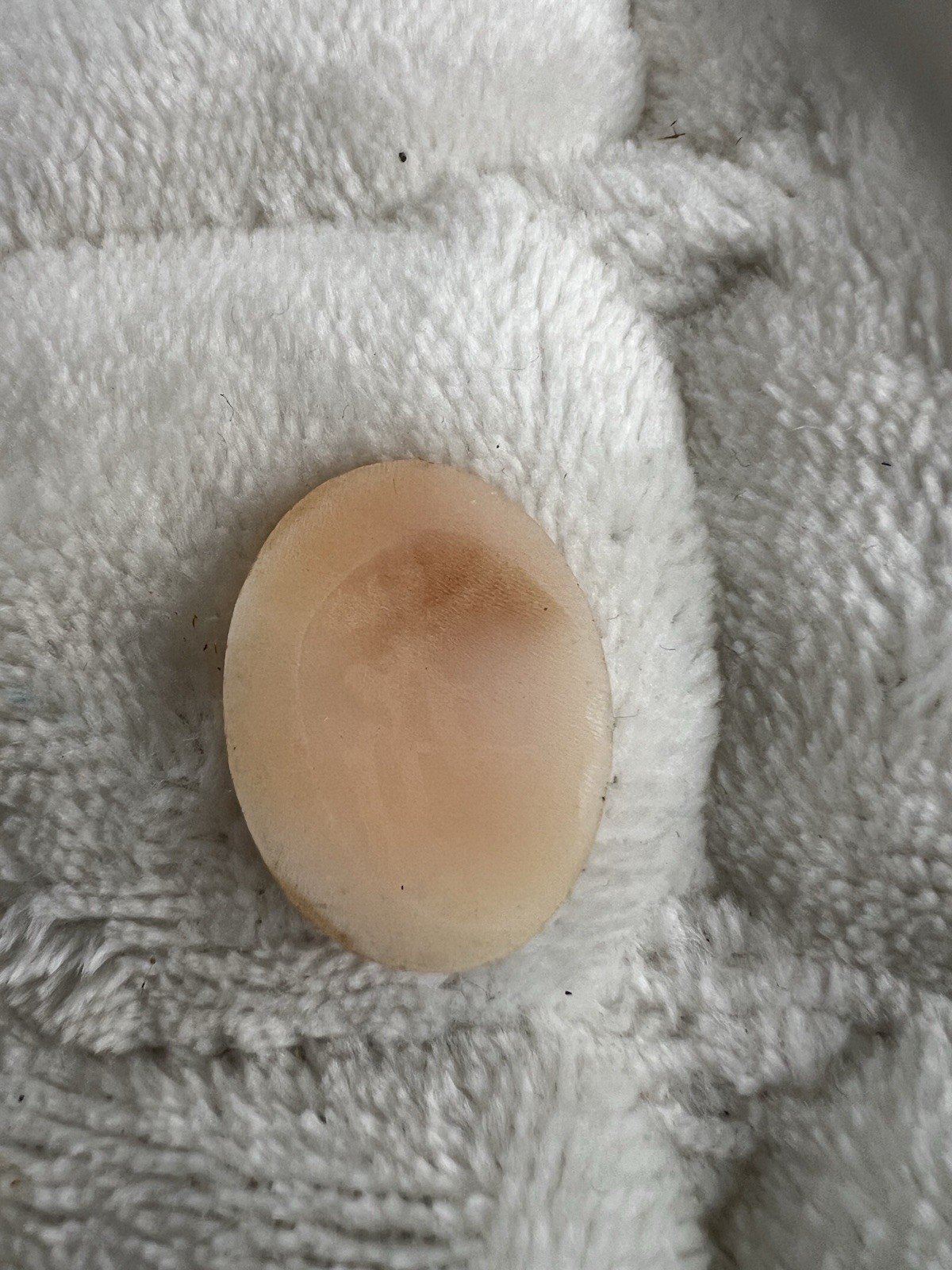 vintage unmounted oval Profile cameo features a hand-carved shell