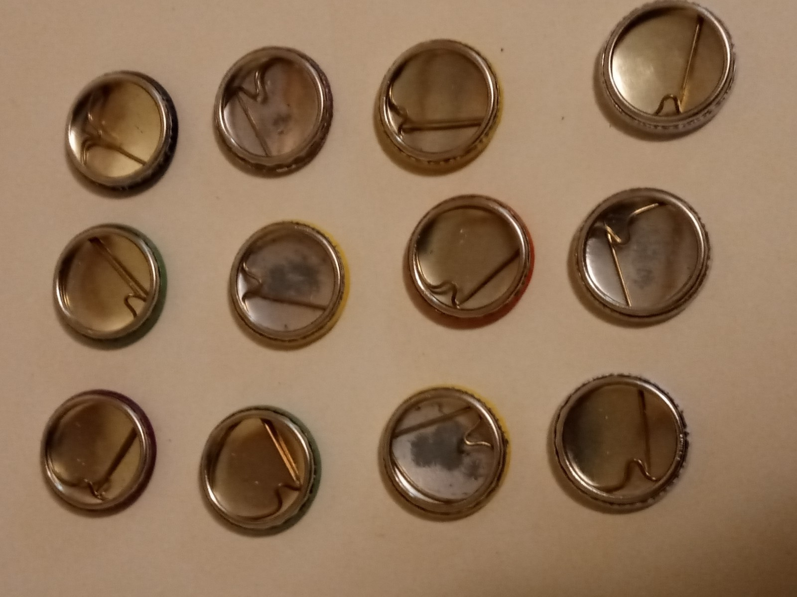 Vintage Pin Pinback button mixed lot of 12 N.O.S