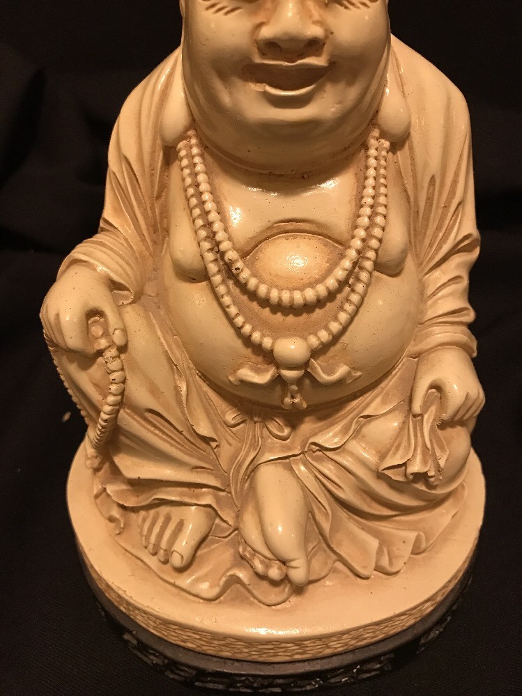 Beautiful Vintage Buddha Signed Figuring Damaged