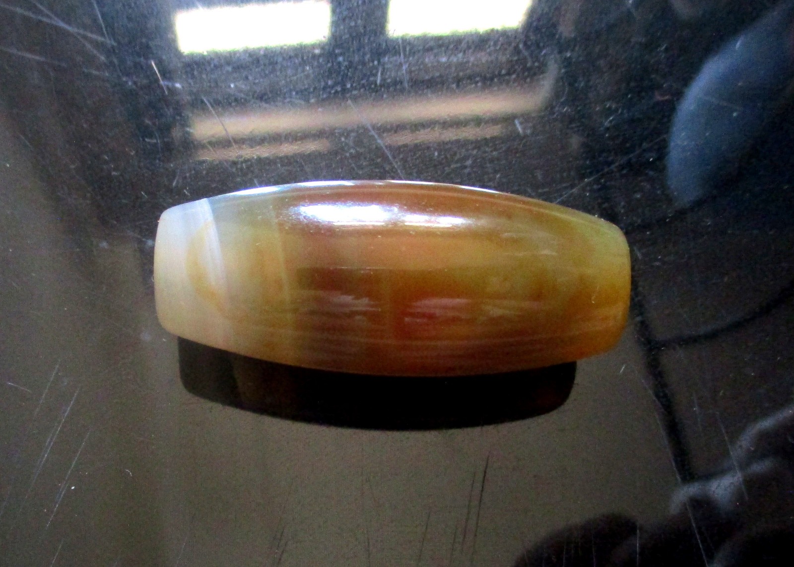 Sulamani Elongated Bead Agate Antique 52 * 21 mm, 41.61 Gms