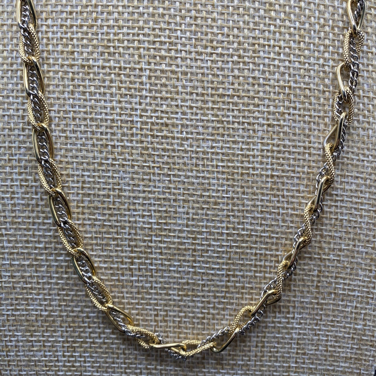 Vintage Givenchy Gold Chain Necklace 31” Multi Strand Statement Opera Logo Clasp