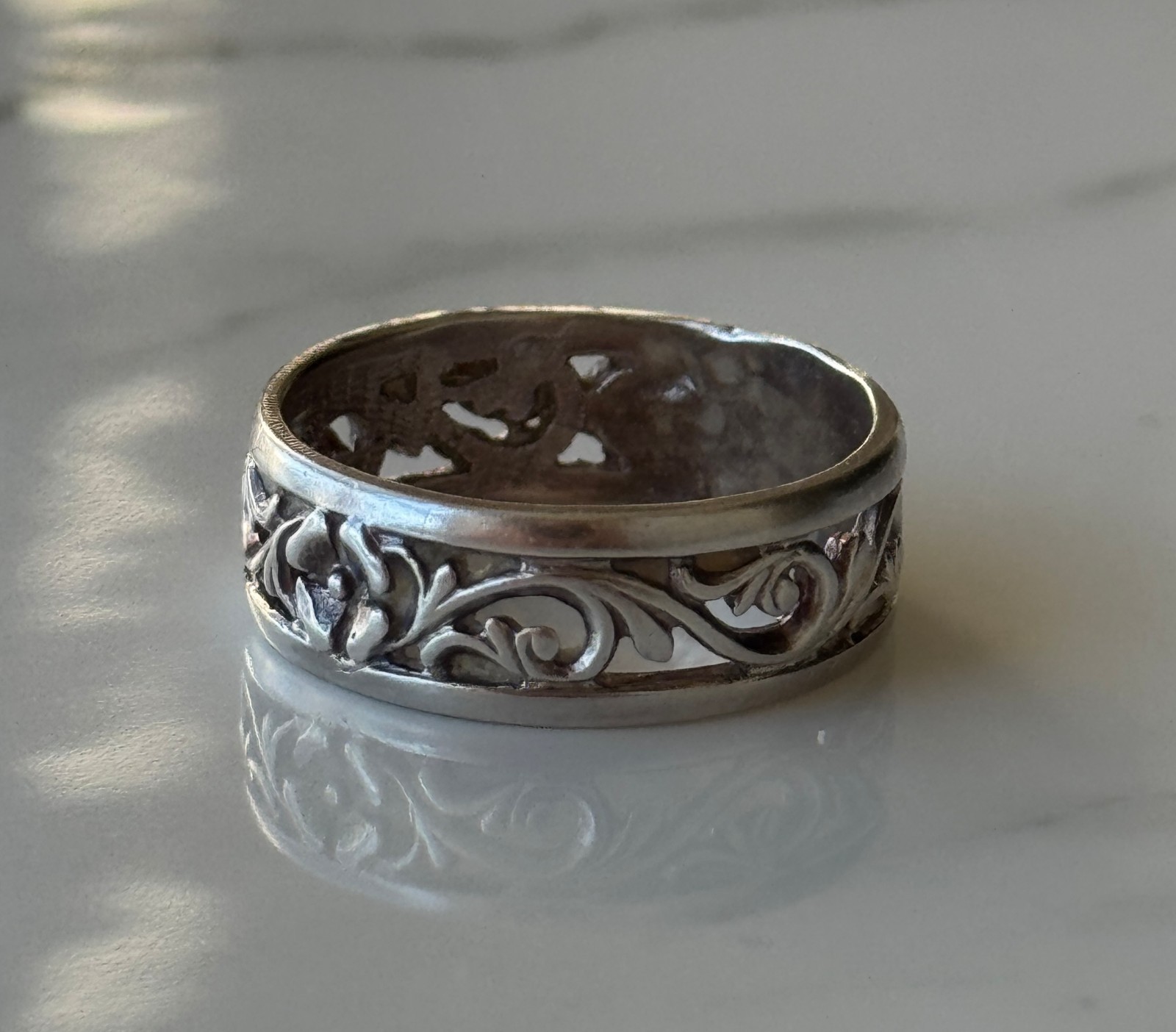 Vintage USSR Ring Silver 916 Size 9 / 19 Soviet Jewelry