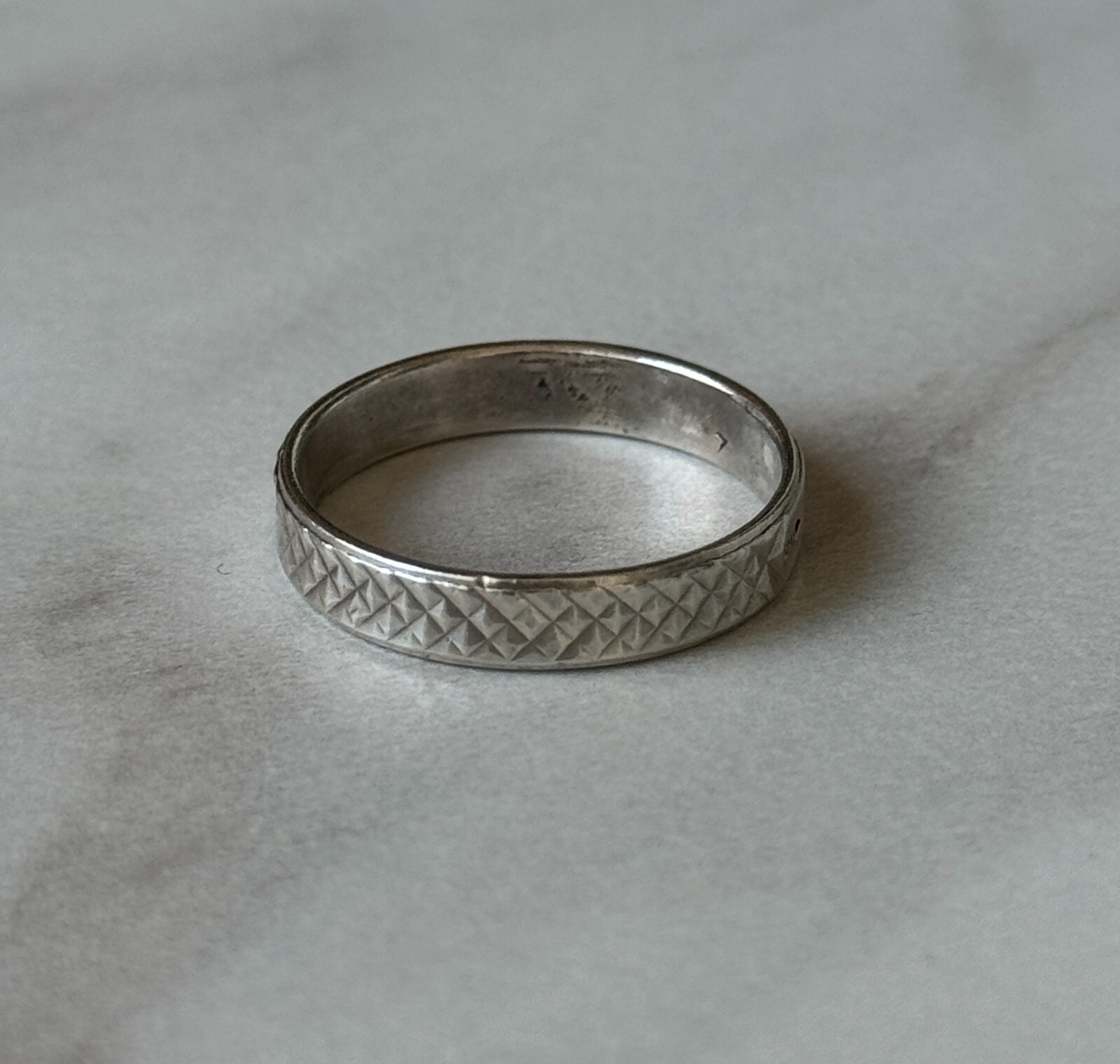 Soviet Women’s Silver Ring 925 – USSR Vintage Size 8.25 / 18.5