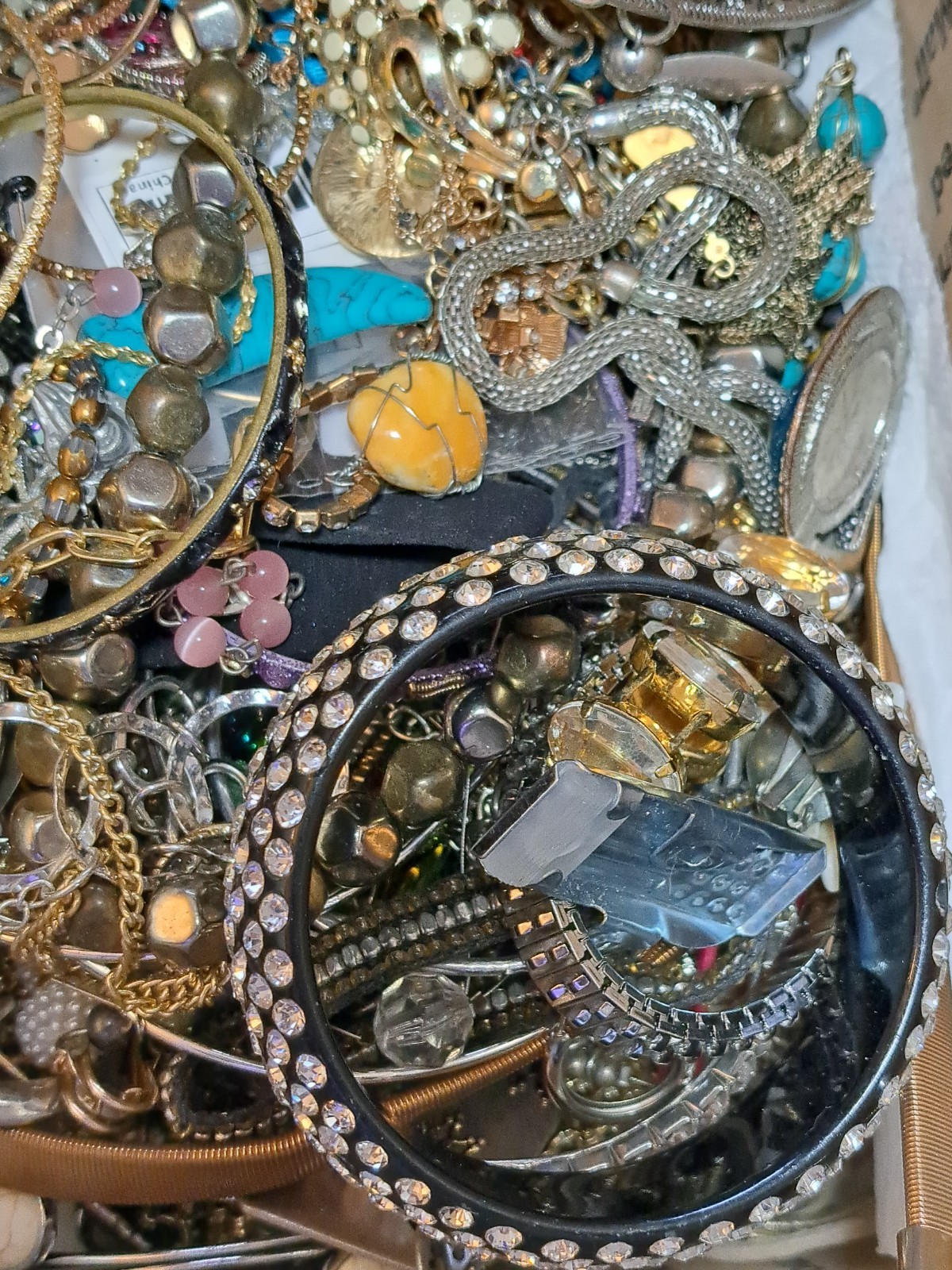 8 Pounds 4 Oz Old Jewelry Lot VTG To Now Junk, Wearable, Craft-Tangles Huge