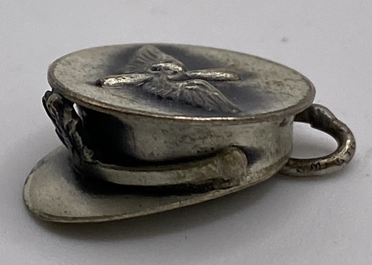 Vintage Sterling Silver United States Army Air Corps Hat/Cap Charm 1.3g