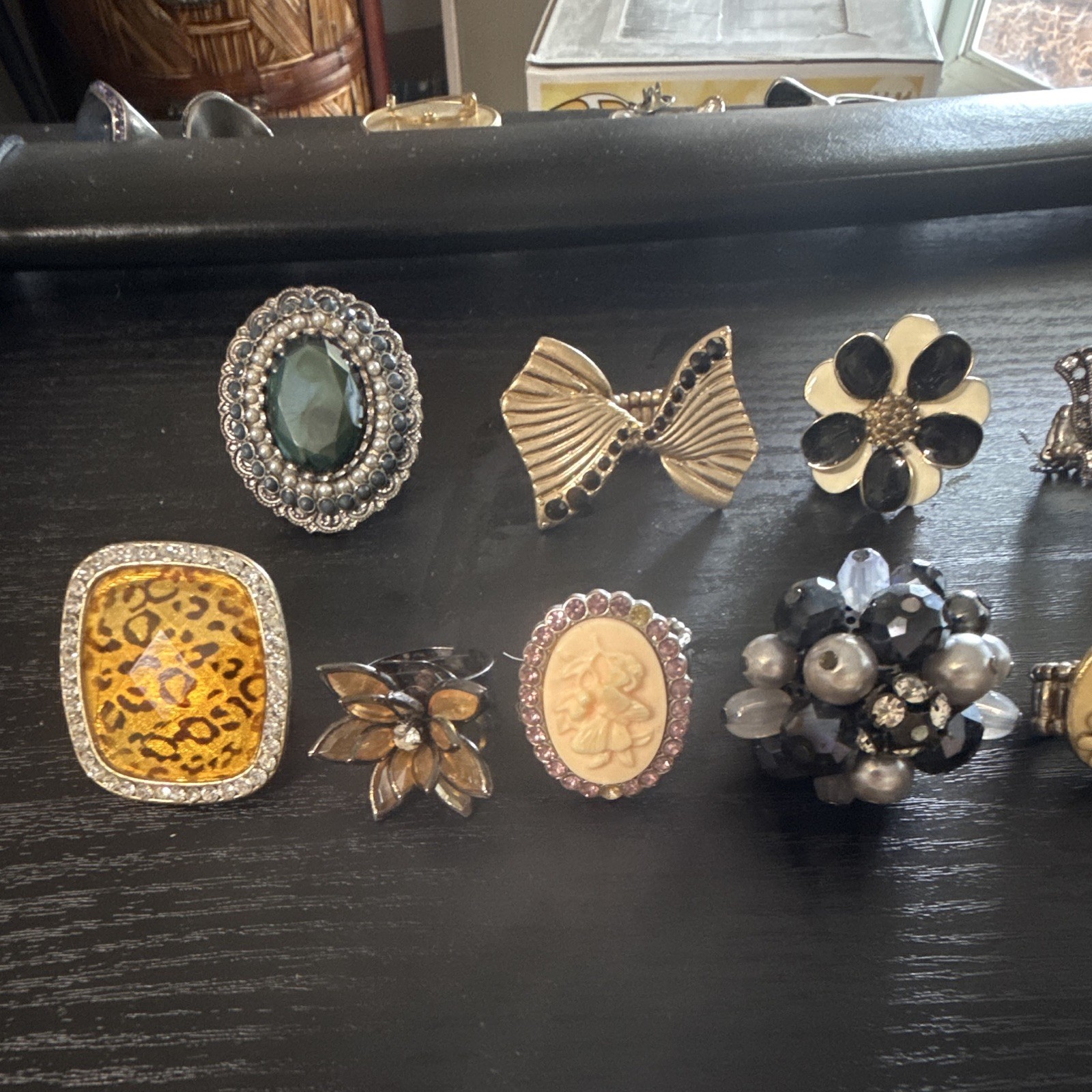 Women’s Fashion Rhinestone Stretch Ring Mixed Lot