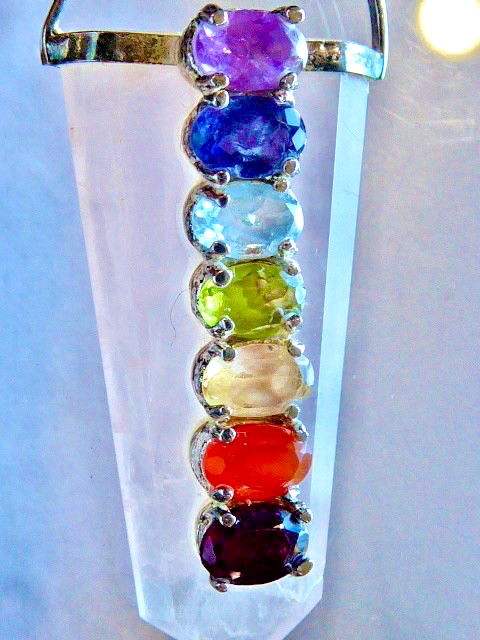 STERLING NATURAL SAPPHIRE, AMETHYST, TOPAZ, PERIDOT, OPAL, GEMSTONE PENDANT