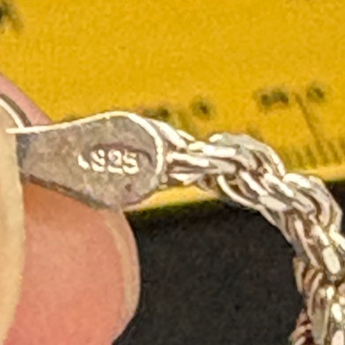 Vintage Sterling Silver Chain Bracelet 6″ Italy 925 3.5 Grams