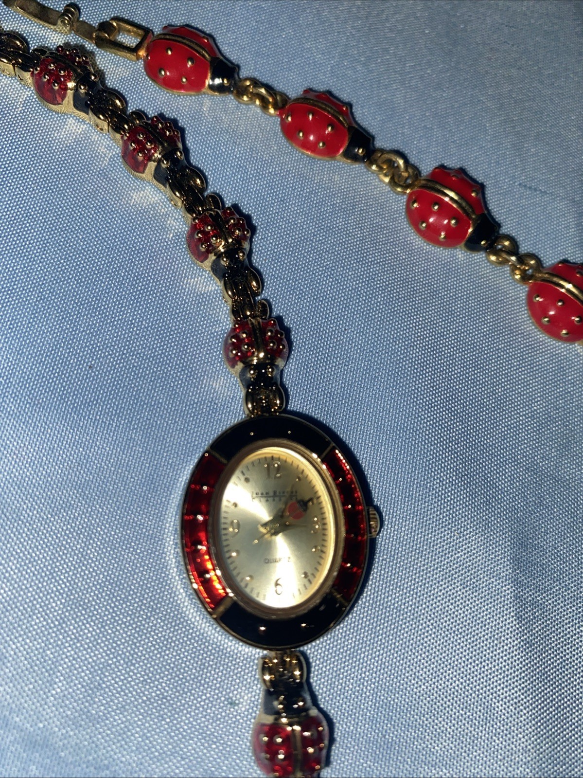 Joan Rivers Collection Ladybug Watch & Bracelet Vintage