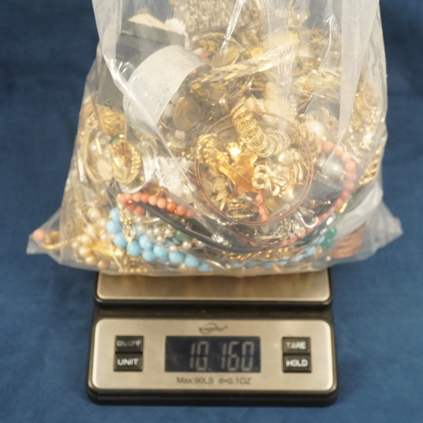 10lb Lot of Assorted Costume Jewelry, Modern & Vintage Much Wearable