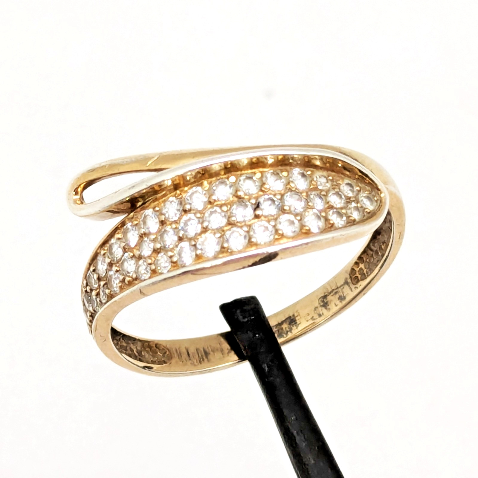 Vintage Elegant RING Silver 925 with Chic Inserts -size: 10.25US (19.8mm) | #65