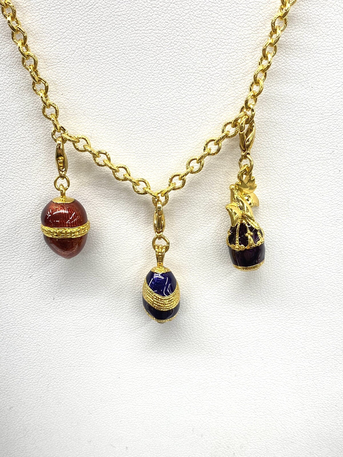 I Am Edgar Berebi Thé 3 Wishes Charm Necklace Just Found 1998 Vintage Jewelry