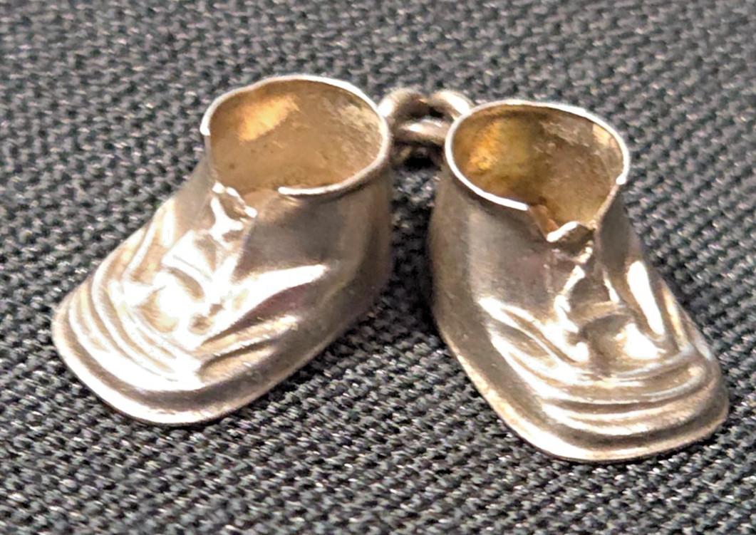 1960’s Silver Baby Shoes Charm