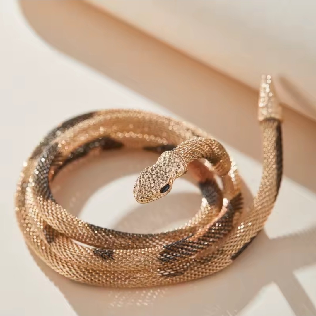 vintage snake choker necklace