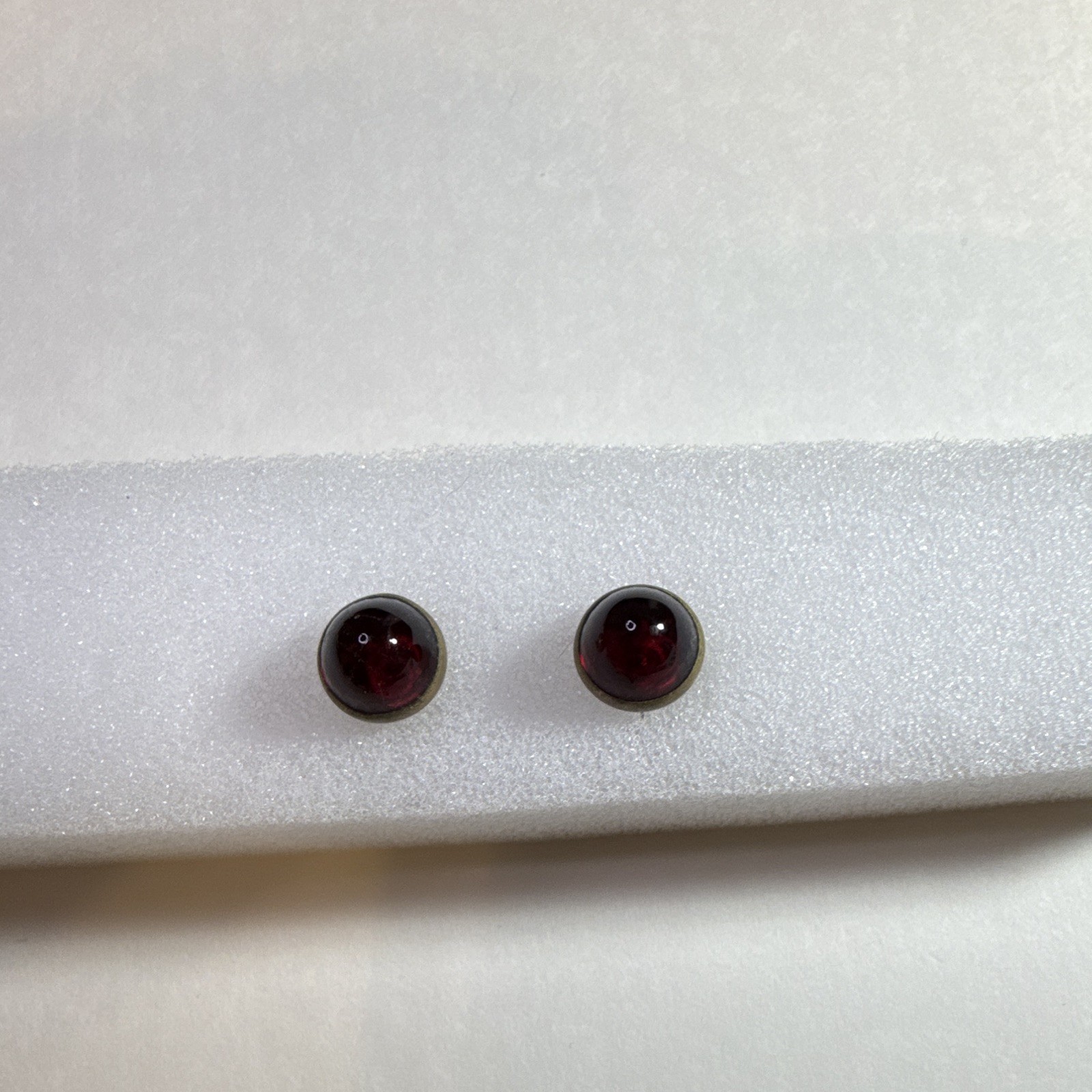 Vintage Cufflinks Lot 3 Pairs Red Glass Black Stone & Formal Dress Cufflinks