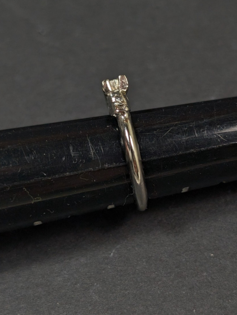 Vintage Letter A Initial Monogram Ring Adjustable Silver Tone Size 6 7 8 Ladies