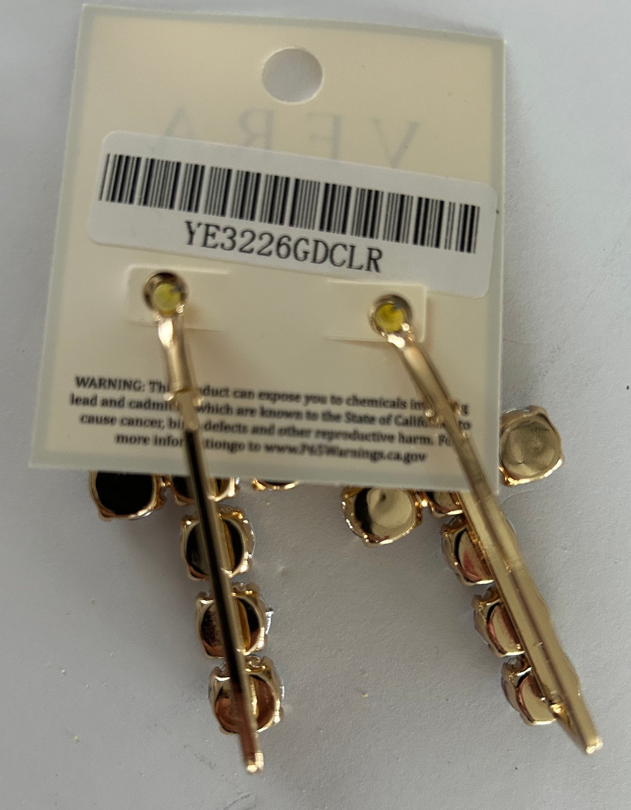 XL Long Dangle Rhinestone Cross Earrings Pierced CHOOSE from 3 Styles