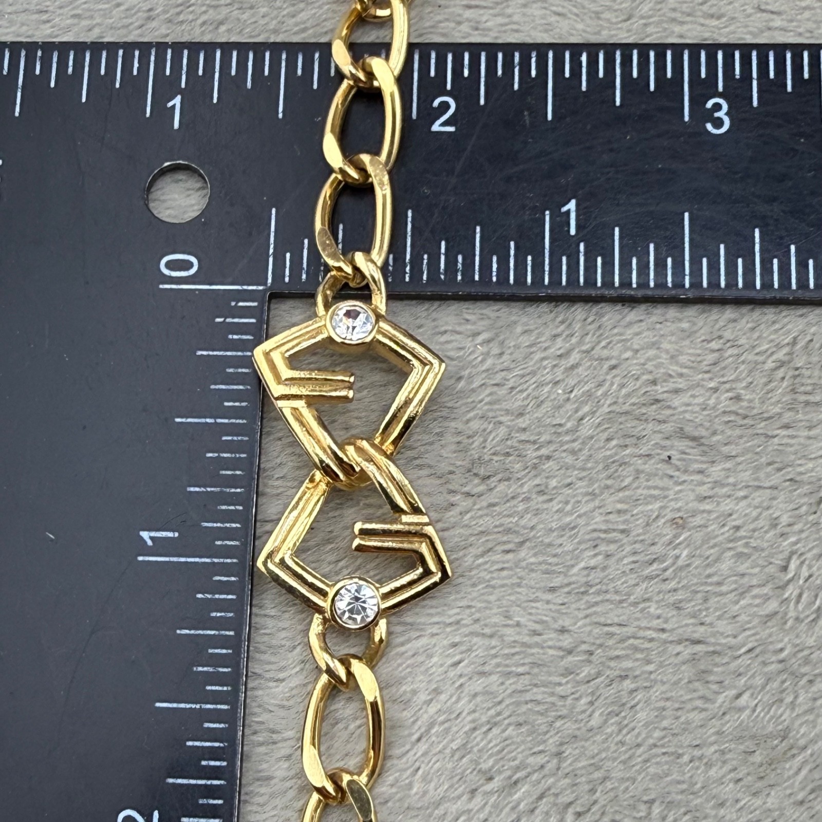 Vintage Givenchy Necklace Gold Tone SIgned 36”